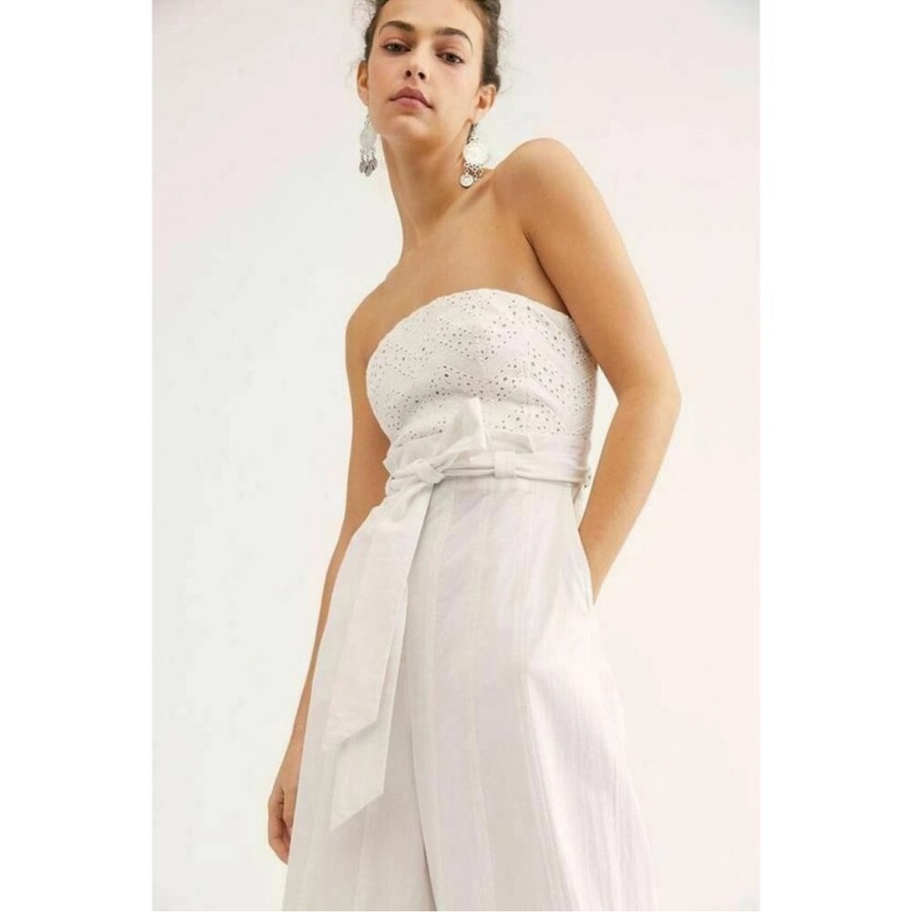 Free People Expedition Eyelet Embroidered Bandeau Jumpsuit